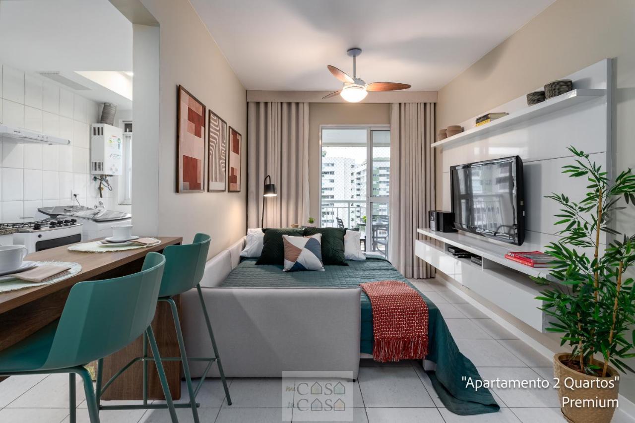 2 Quartos Com Varanda A 300M Riocentro Wi-Fi 120Mbps E Cozinha Completa - Condominio Com Piscina, Estacionamento, Portaria 24H E Parquinho Infantil - Apartamento Indicado Para Grupos, Hospedes A Trabalho E Criancas 里约热内卢 外观 照片