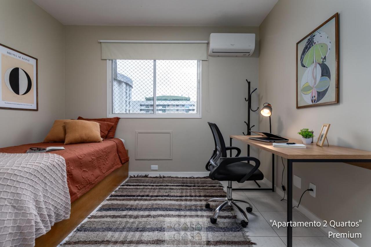 2 Quartos Com Varanda A 300M Riocentro Wi-Fi 120Mbps E Cozinha Completa - Condominio Com Piscina, Estacionamento, Portaria 24H E Parquinho Infantil - Apartamento Indicado Para Grupos, Hospedes A Trabalho E Criancas 里约热内卢 外观 照片