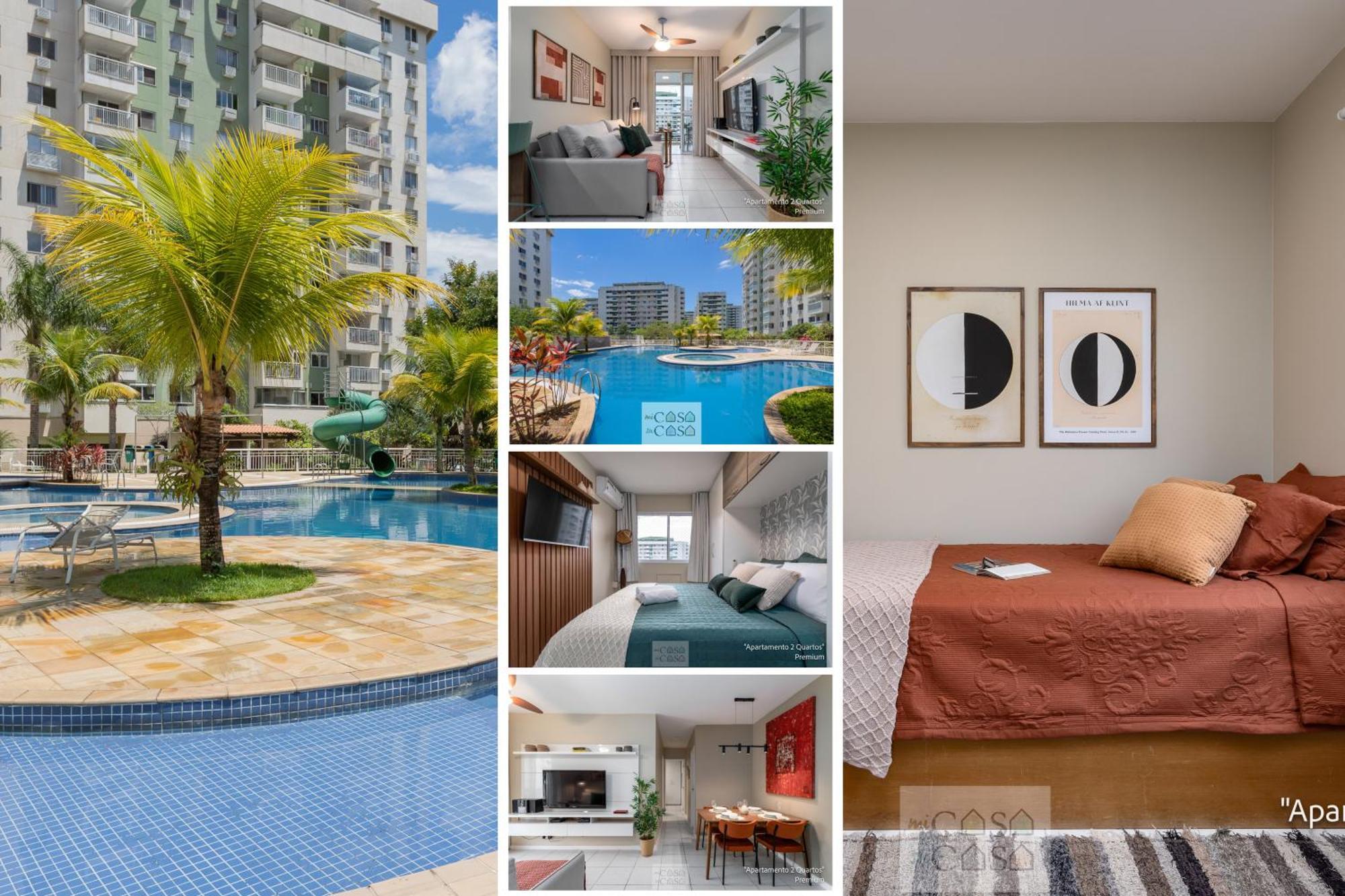 2 Quartos Com Varanda A 300M Riocentro Wi-Fi 120Mbps E Cozinha Completa - Condominio Com Piscina, Estacionamento, Portaria 24H E Parquinho Infantil - Apartamento Indicado Para Grupos, Hospedes A Trabalho E Criancas 里约热内卢 外观 照片