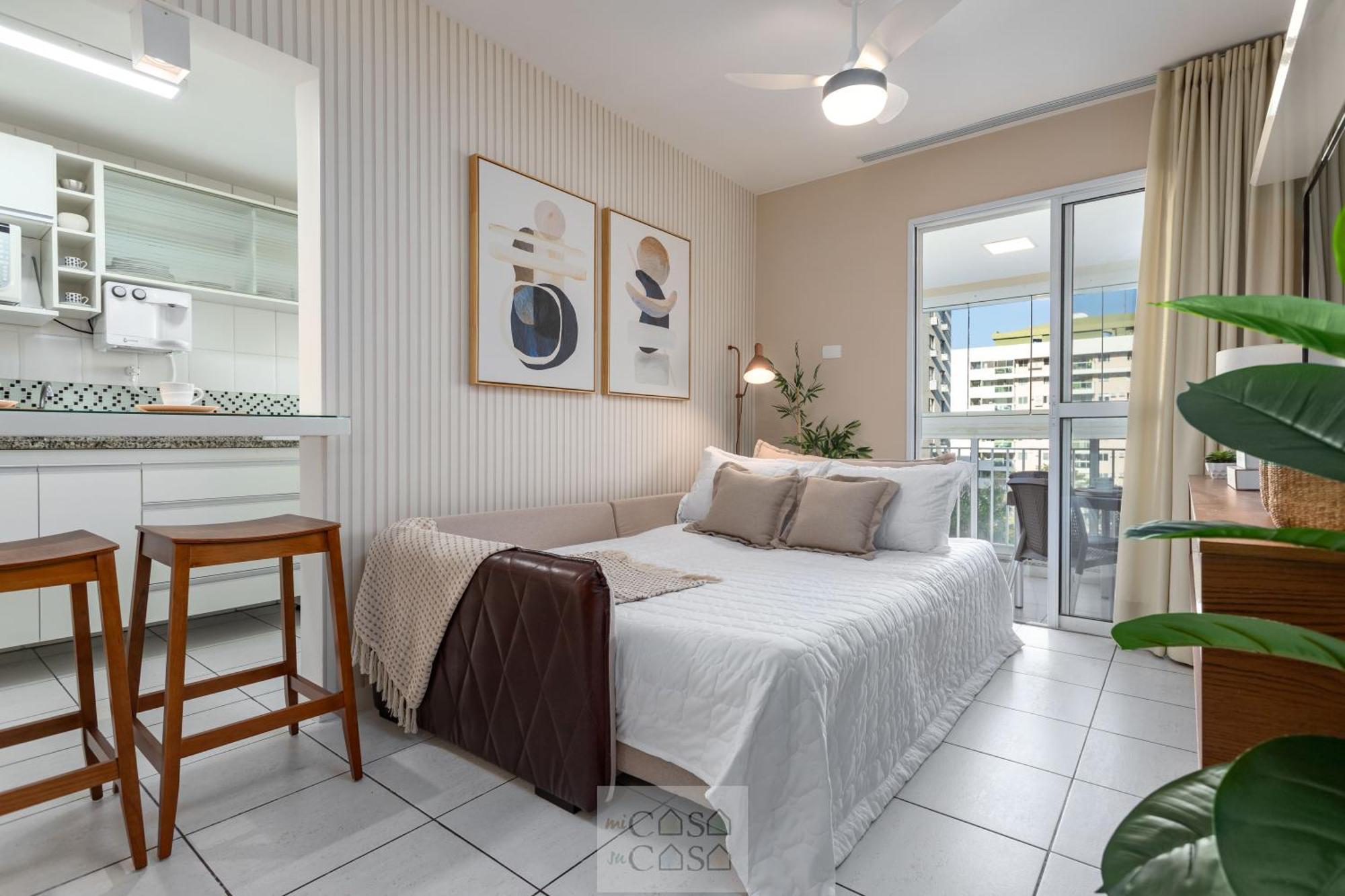 2 Quartos Com Varanda A 300M Riocentro Wi-Fi 120Mbps E Cozinha Completa - Condominio Com Piscina, Estacionamento, Portaria 24H E Parquinho Infantil - Apartamento Indicado Para Grupos, Hospedes A Trabalho E Criancas 里约热内卢 客房 照片