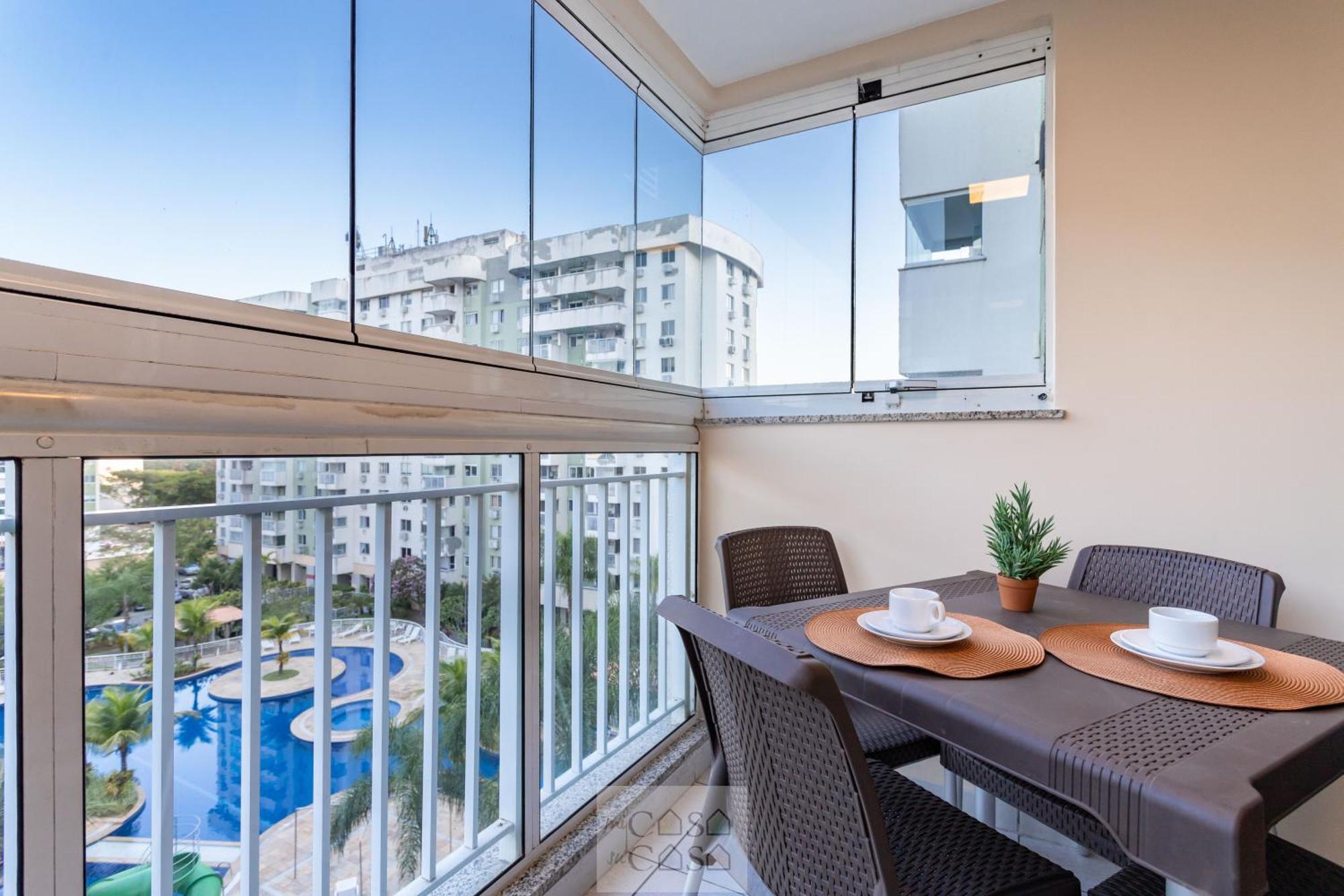 2 Quartos Com Varanda A 300M Riocentro Wi-Fi 120Mbps E Cozinha Completa - Condominio Com Piscina, Estacionamento, Portaria 24H E Parquinho Infantil - Apartamento Indicado Para Grupos, Hospedes A Trabalho E Criancas 里约热内卢 外观 照片