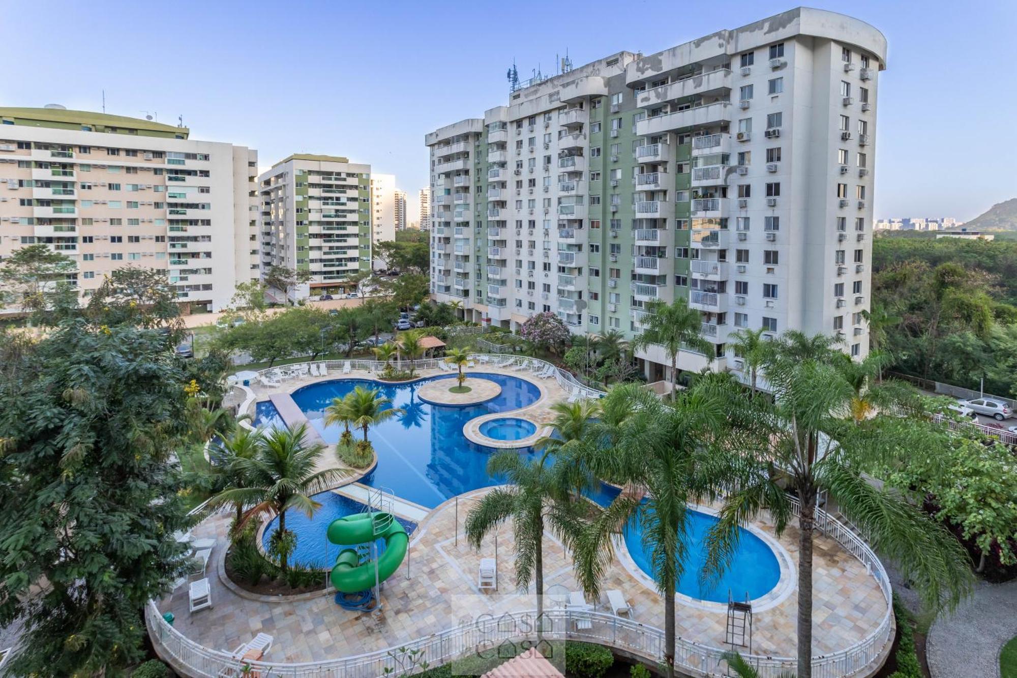 2 Quartos Com Varanda A 300M Riocentro Wi-Fi 120Mbps E Cozinha Completa - Condominio Com Piscina, Estacionamento, Portaria 24H E Parquinho Infantil - Apartamento Indicado Para Grupos, Hospedes A Trabalho E Criancas 里约热内卢 外观 照片