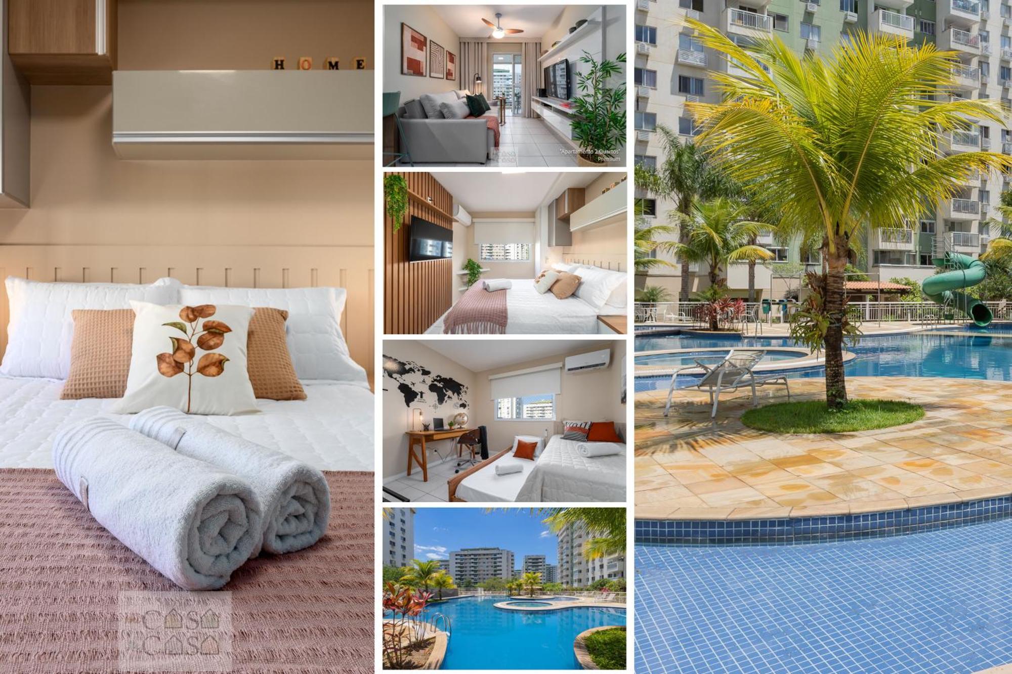 2 Quartos Com Varanda A 300M Riocentro Wi-Fi 120Mbps E Cozinha Completa - Condominio Com Piscina, Estacionamento, Portaria 24H E Parquinho Infantil - Apartamento Indicado Para Grupos, Hospedes A Trabalho E Criancas 里约热内卢 外观 照片