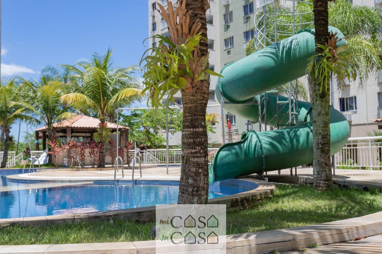 2 Quartos Com Varanda A 300M Riocentro Wi-Fi 120Mbps E Cozinha Completa - Condominio Com Piscina, Estacionamento, Portaria 24H E Parquinho Infantil - Apartamento Indicado Para Grupos, Hospedes A Trabalho E Criancas 里约热内卢 外观 照片