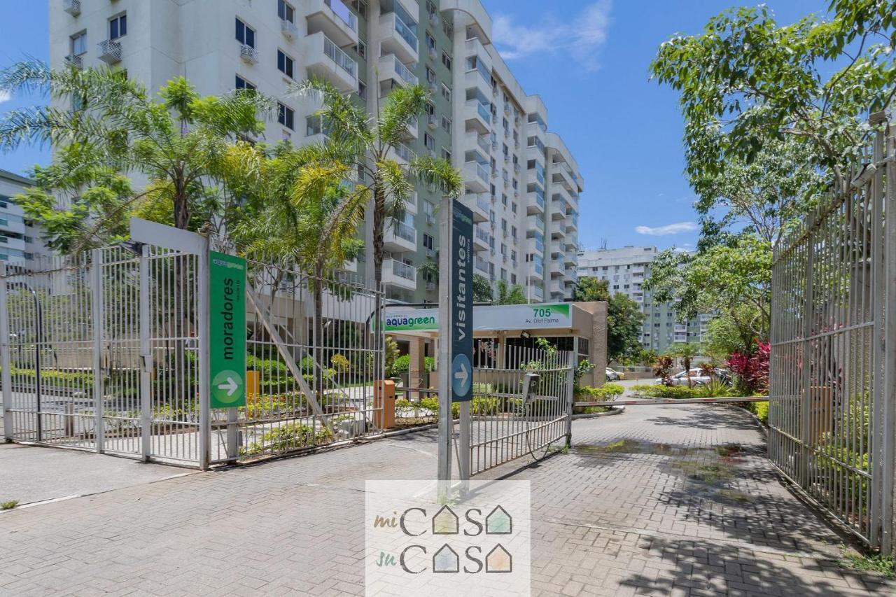 2 Quartos Com Varanda A 300M Riocentro Wi-Fi 120Mbps E Cozinha Completa - Condominio Com Piscina, Estacionamento, Portaria 24H E Parquinho Infantil - Apartamento Indicado Para Grupos, Hospedes A Trabalho E Criancas 里约热内卢 外观 照片